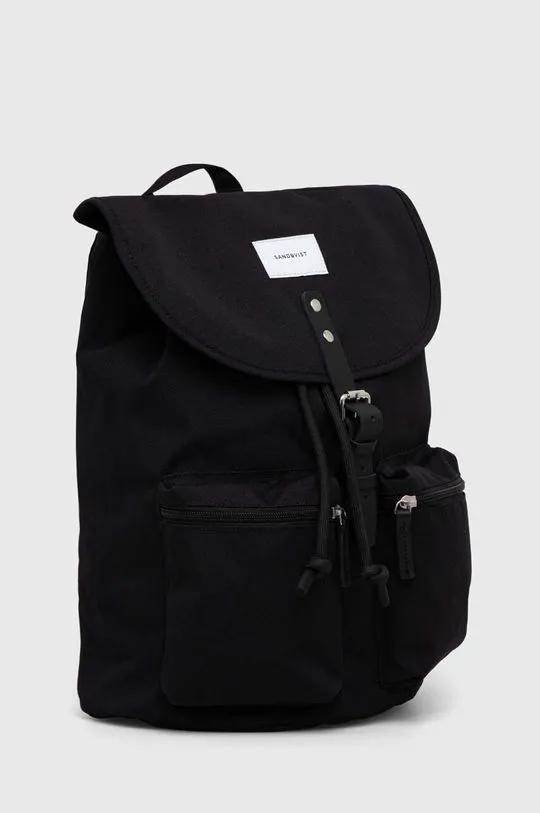 Sandqvist backpack Roald black color SQA2289