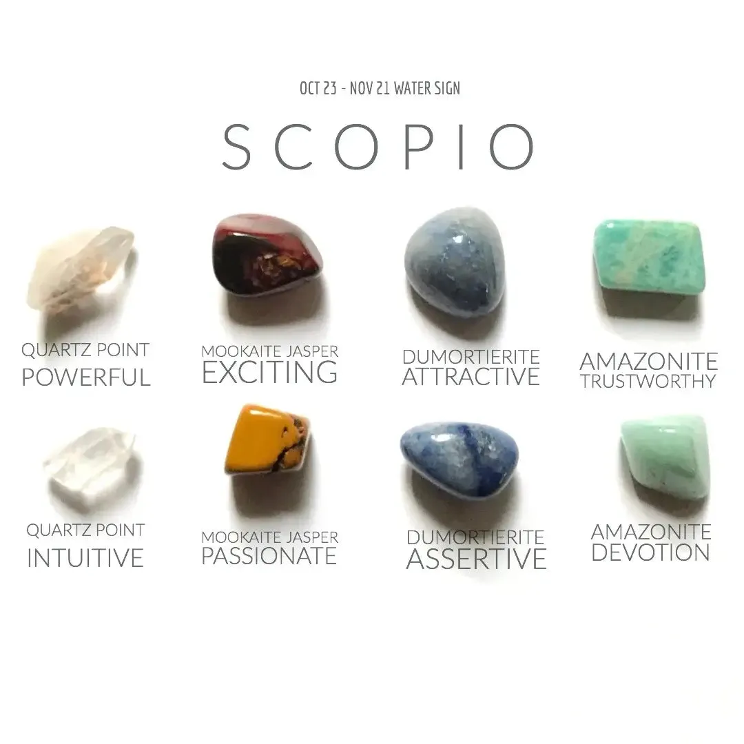 Scorpio Zodiac Crystal Collection