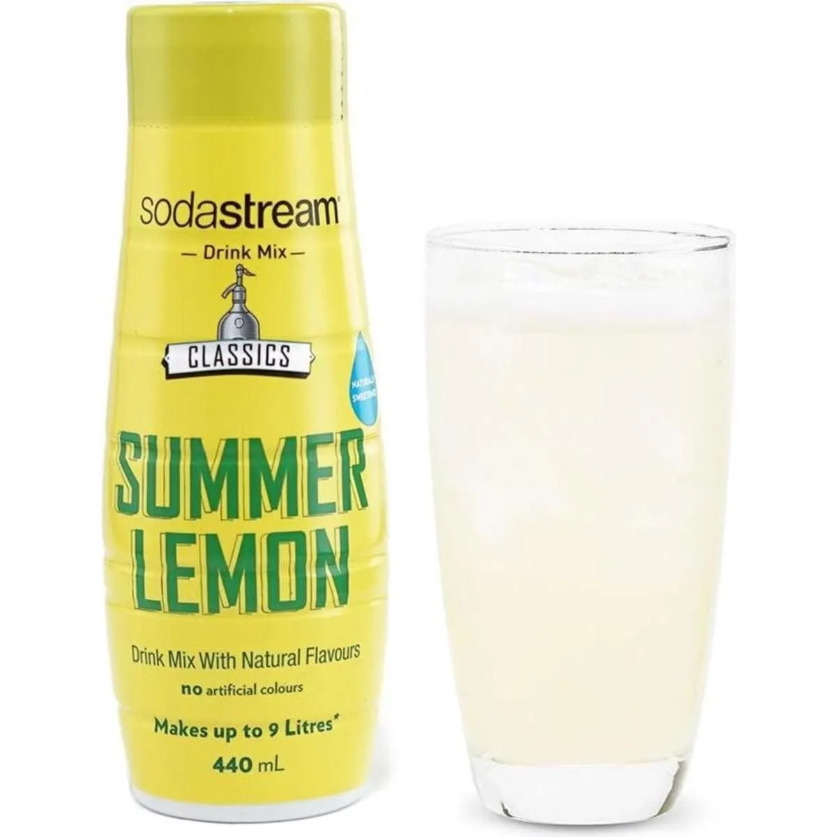 SodaStream Summer Lemon Syrup Soda Mix 440mL Pack 6 BULK