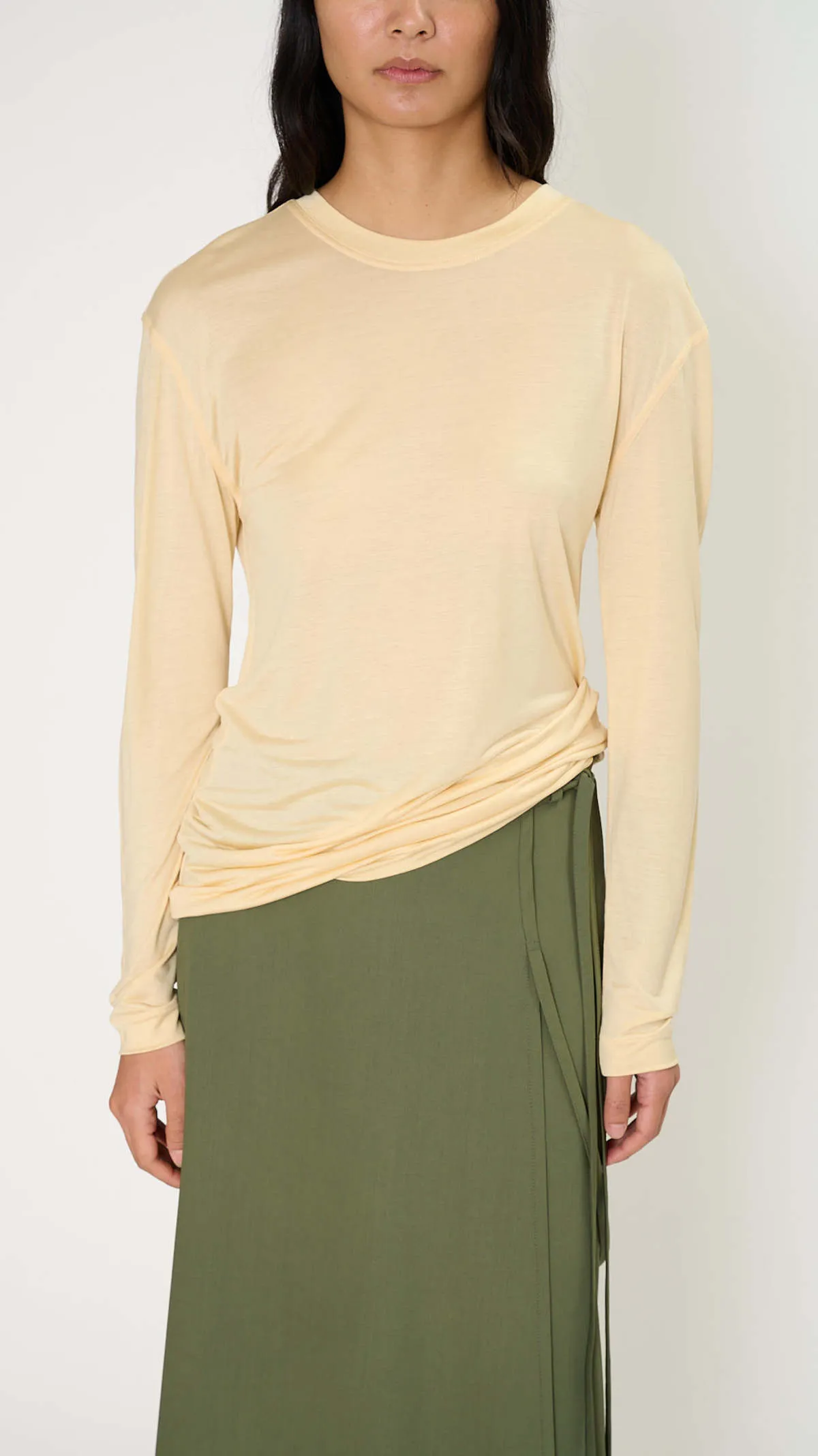 Soft Long Sleeve Tee - Ice Apricot