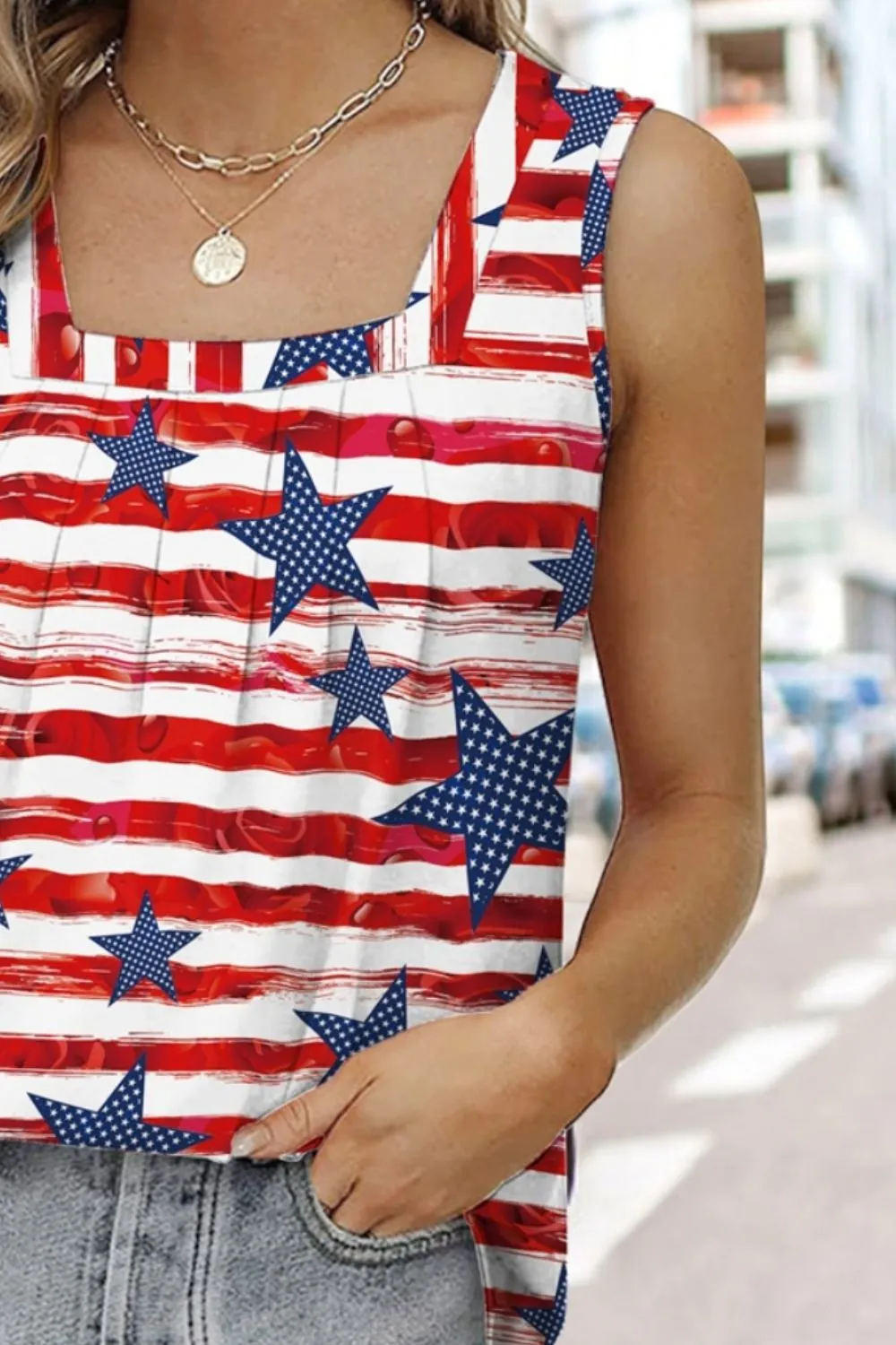 Spangled Star  Tank