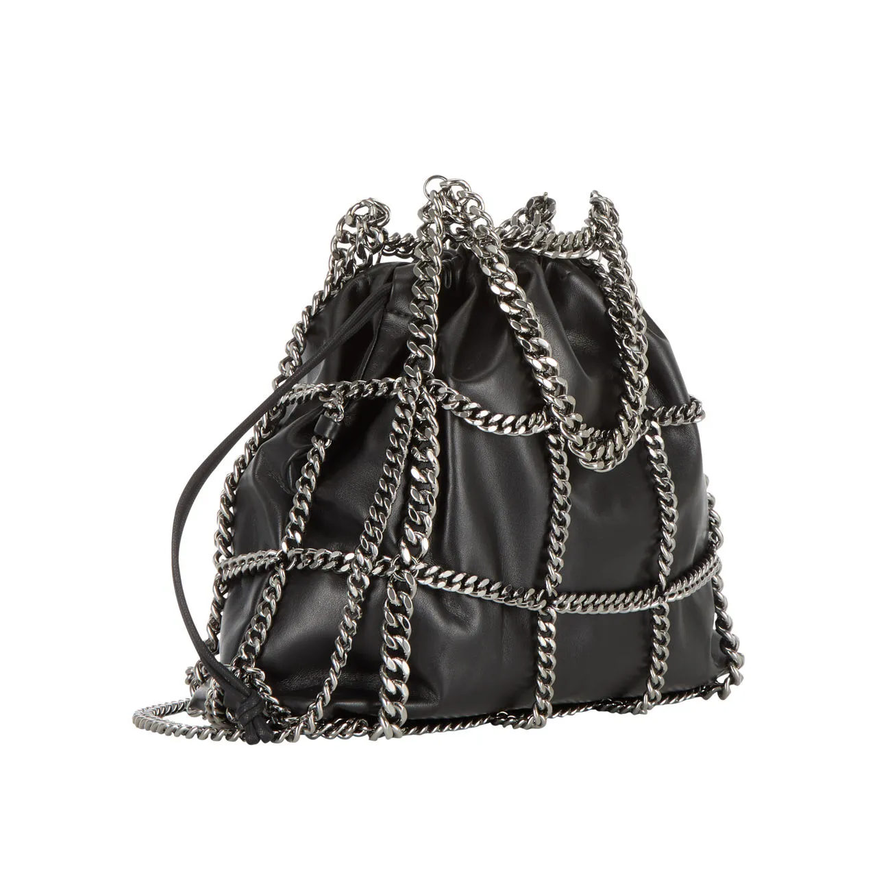 STELLA MCCARTNEY Brass Cage Mini Crossbody Bag - Black