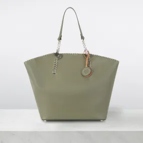 STELLA MCCARTNEY Falabella Chain Tote Bag - Mud