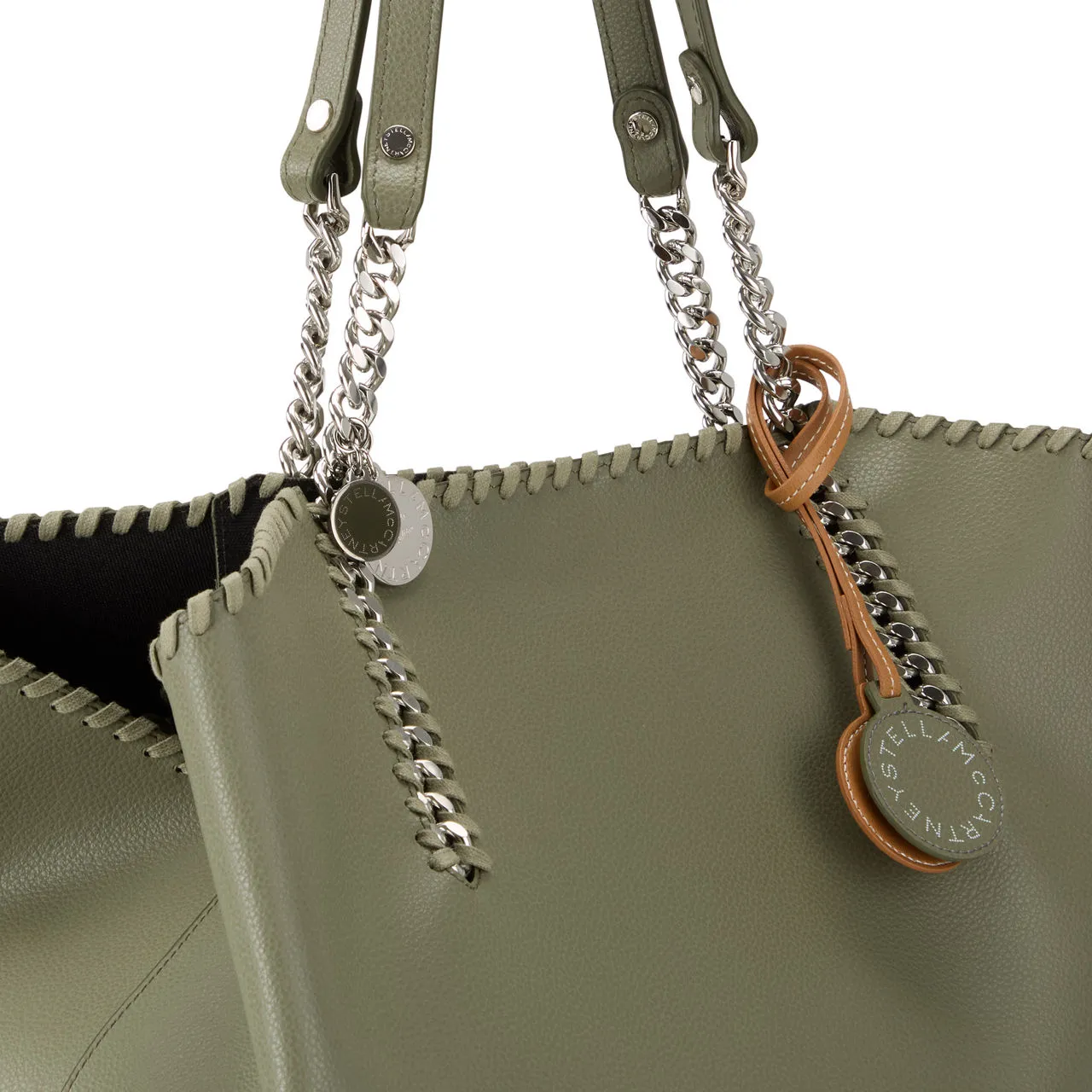 STELLA MCCARTNEY Falabella Chain Tote Bag - Mud