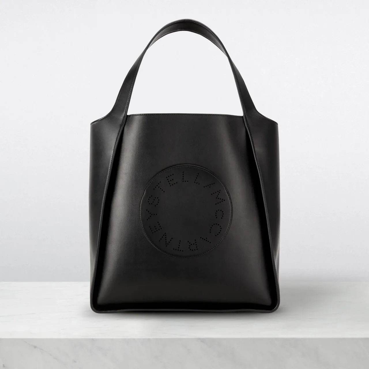 STELLA MCCARTNEY Stella Logo Square Tote Bag - Black