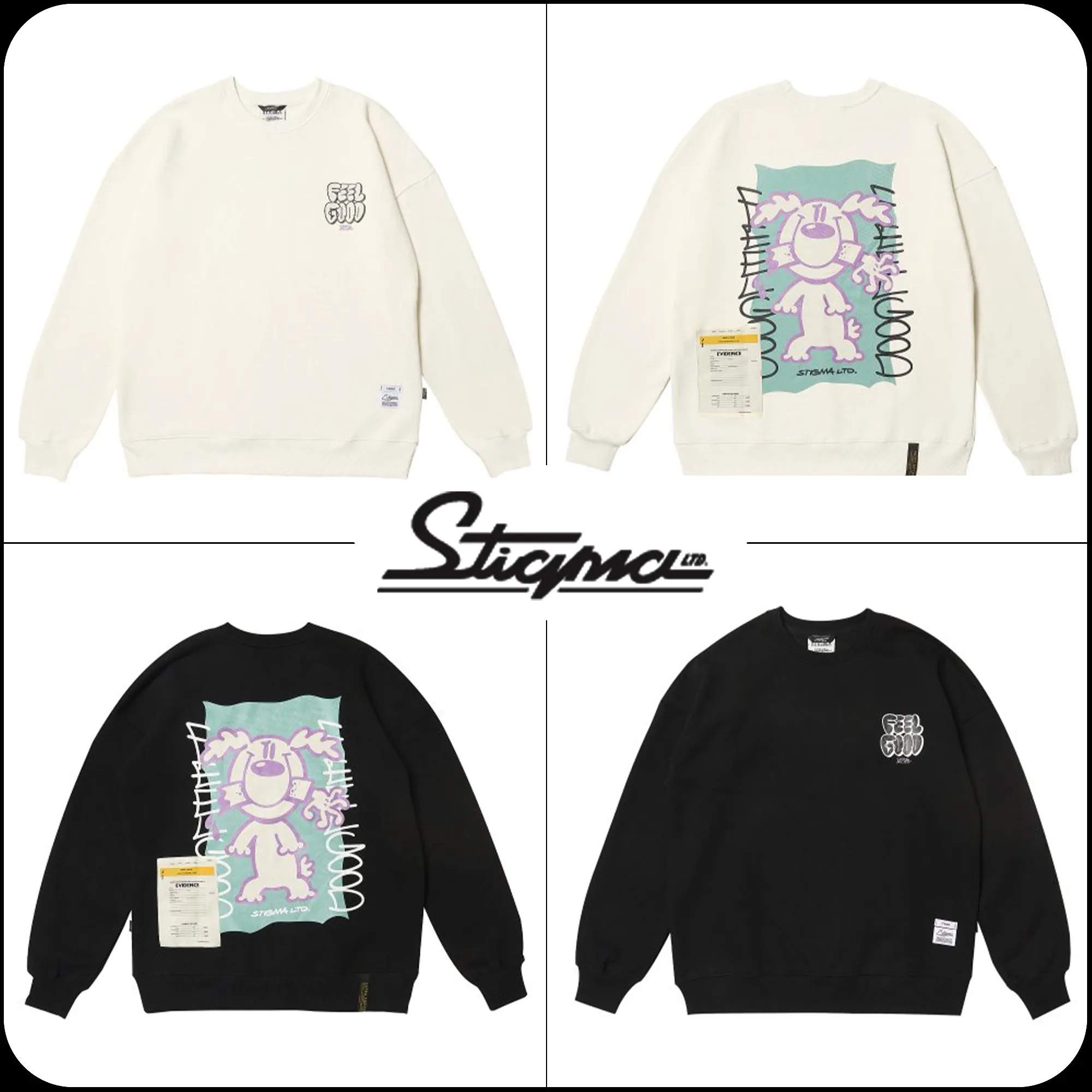 STIGMA  |[ STIGMA ]★DOGGY OVERSIZED CREWNECK