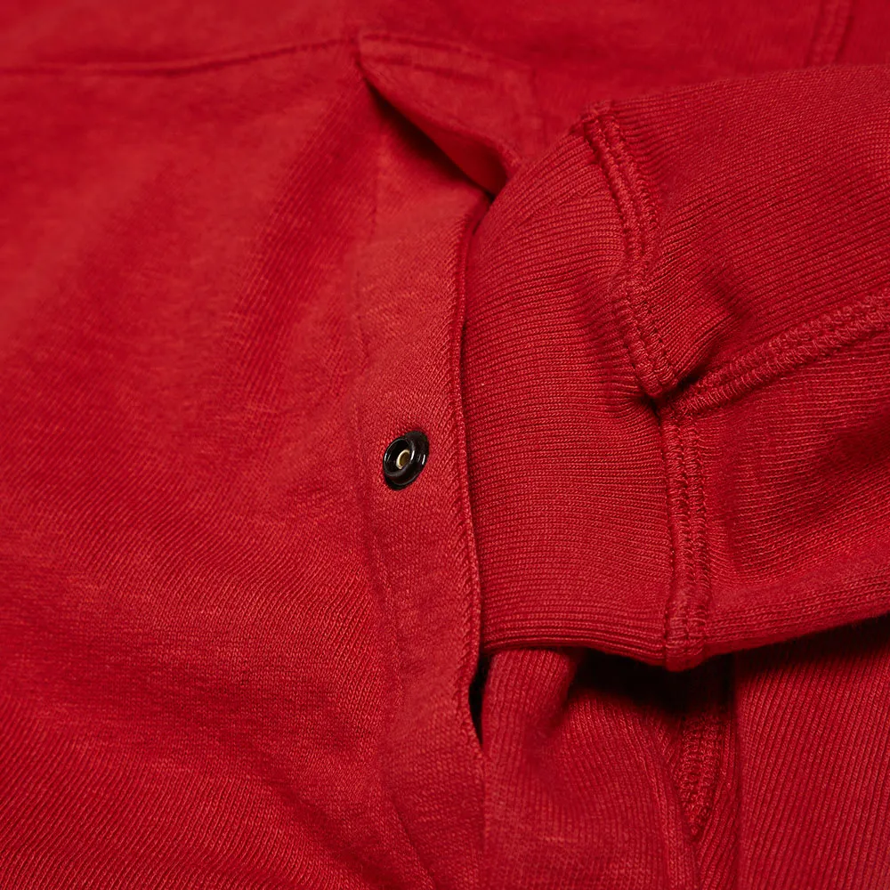 Stone Island Garment Dyed Pullover HoodyScarlet