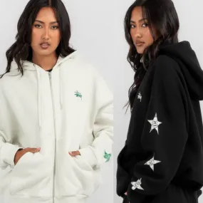 STUSSY  |Star Street Style Long Sleeves Cotton Oversized