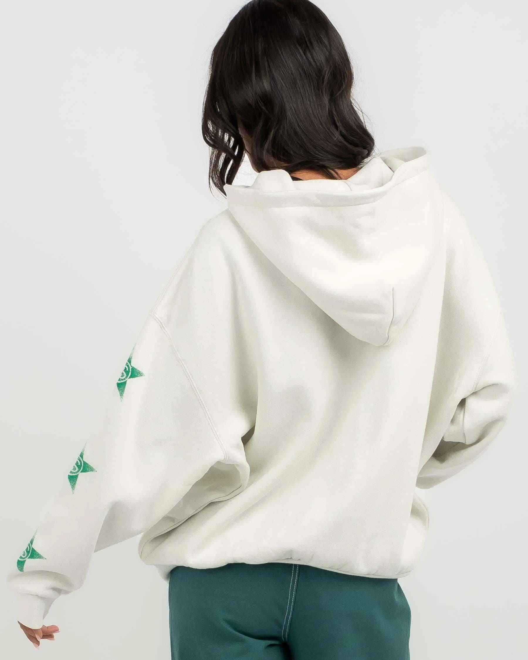 STUSSY  |Star Street Style Long Sleeves Cotton Oversized