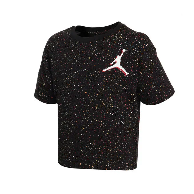 T-SHIRT COLOR MIX SPECKLE Kid Black 