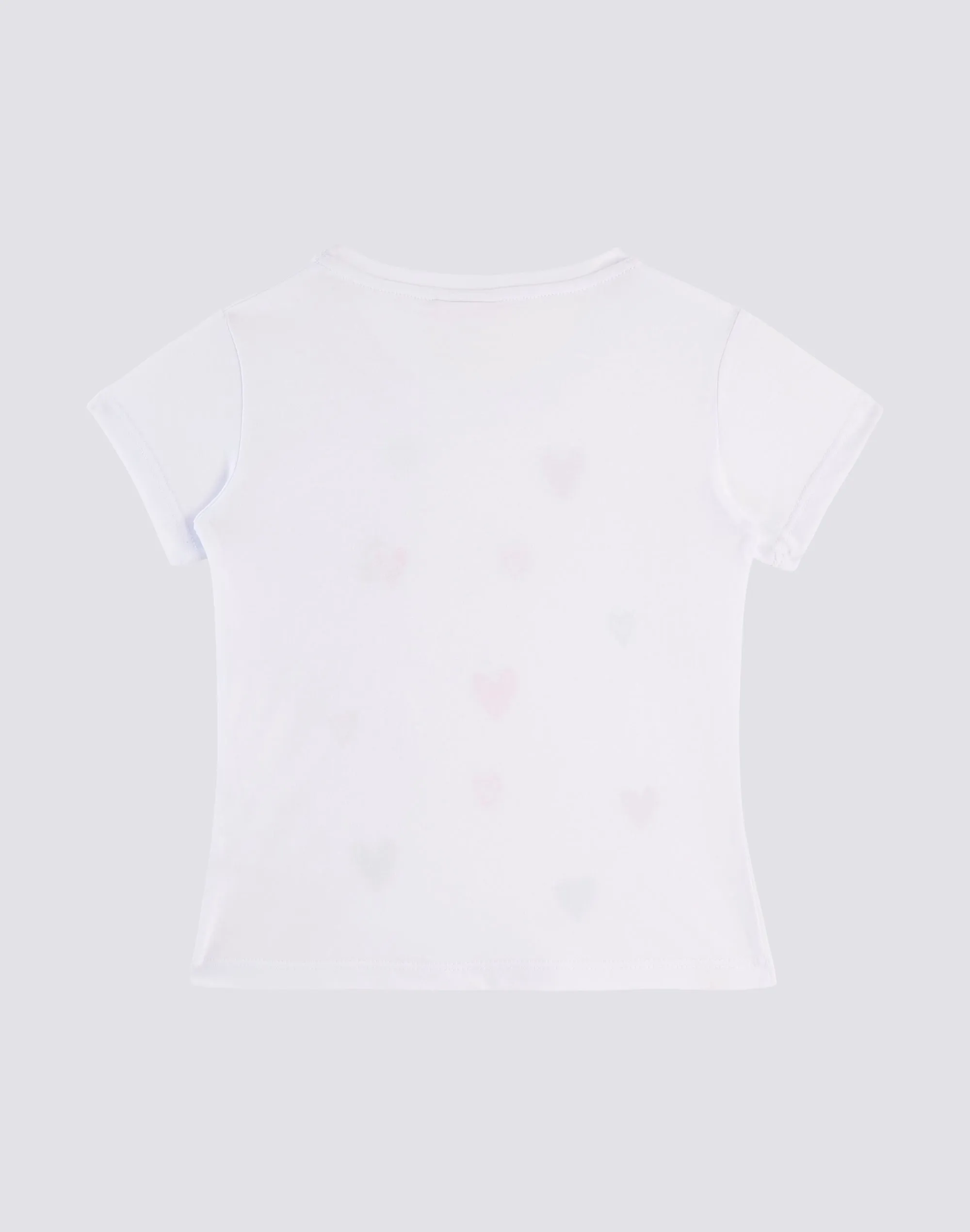 T-SHIRT CON STAMPA CUORI