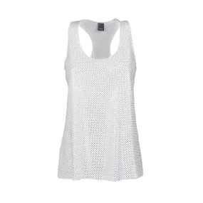 TANK TOP FULL STRASS Donna Bianco Crystal