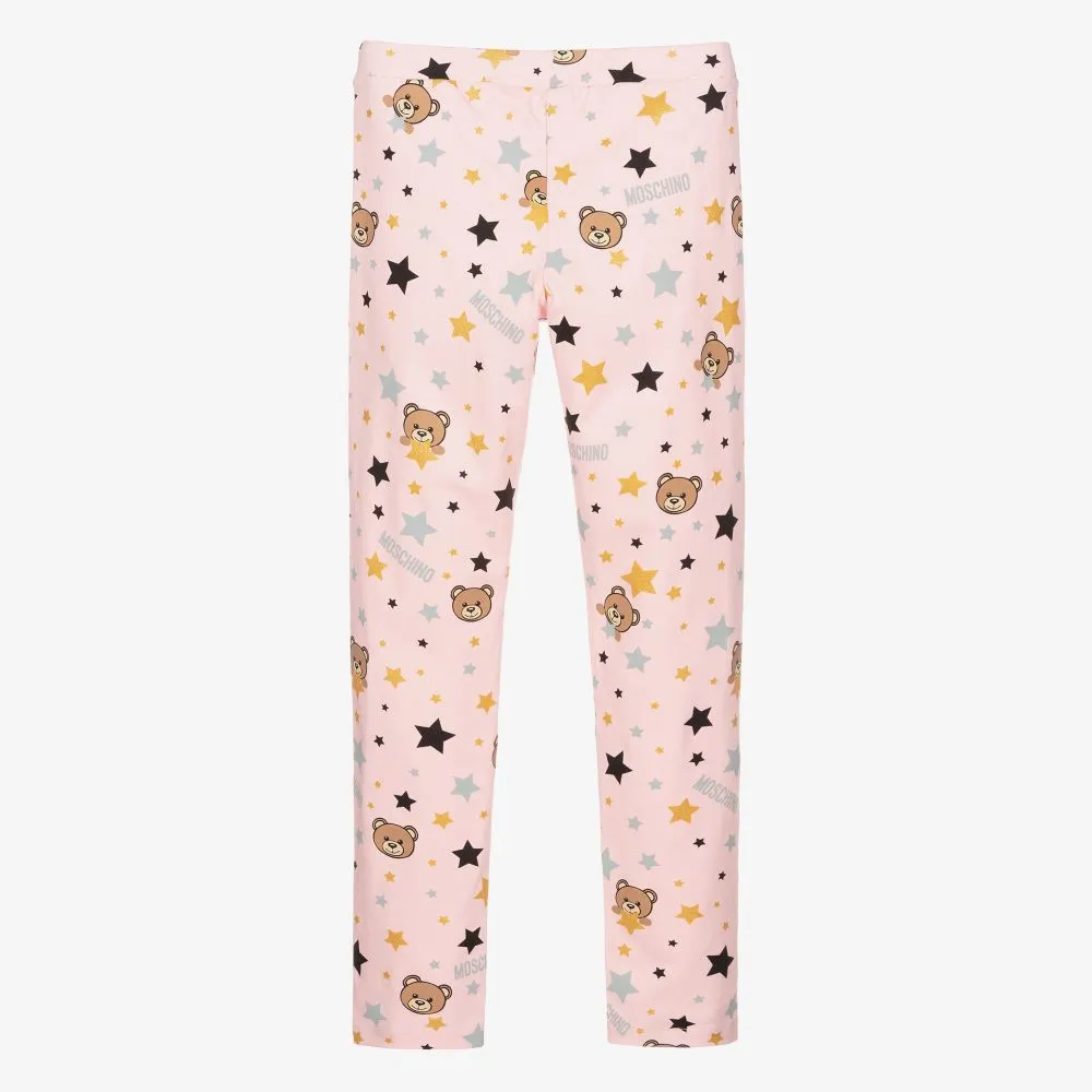 Teen Pink Cotton Leggings