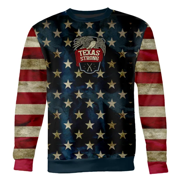 Texas Strong Unisex Sweatshirt Star Spangled