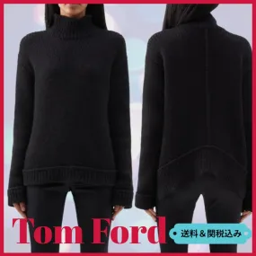 TOM FORD  |Casual Style Unisex Wool Street Style Plain High-Neck