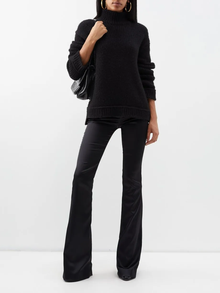 TOM FORD  |Casual Style Unisex Wool Street Style Plain High-Neck