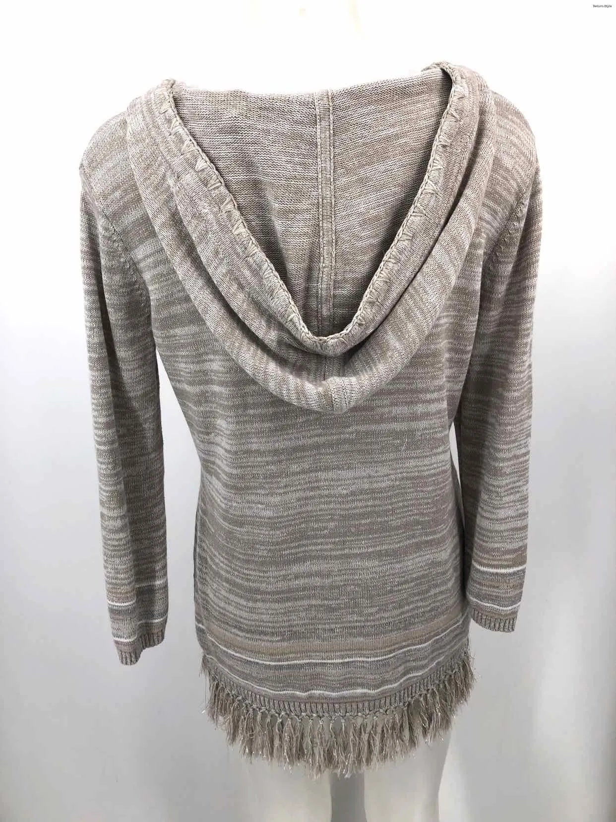 TOMMY BAHAMA Gray Heather Pullover Size Petite (S) Top