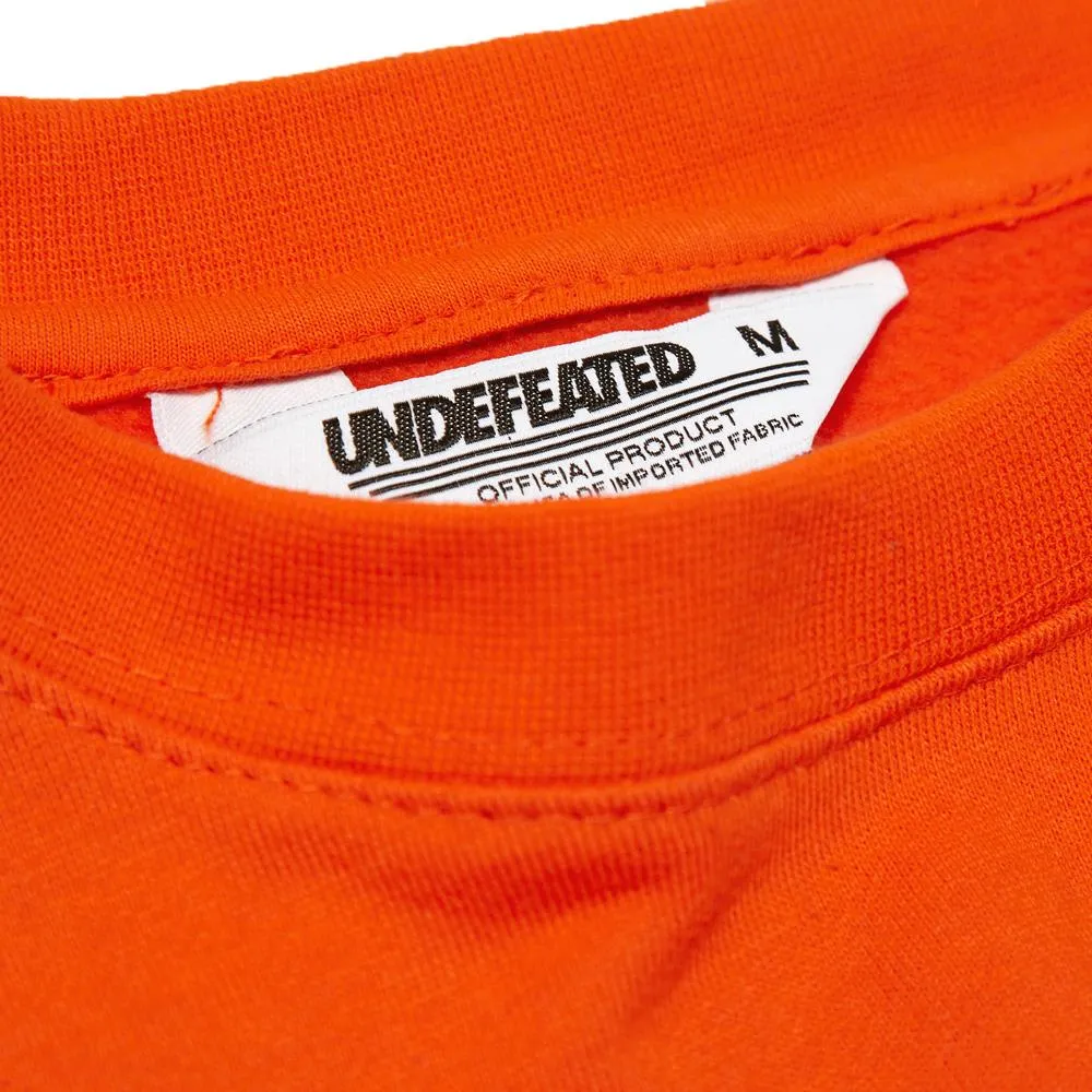 Undefeated 5 Strike Basic Pullover CrewOrange