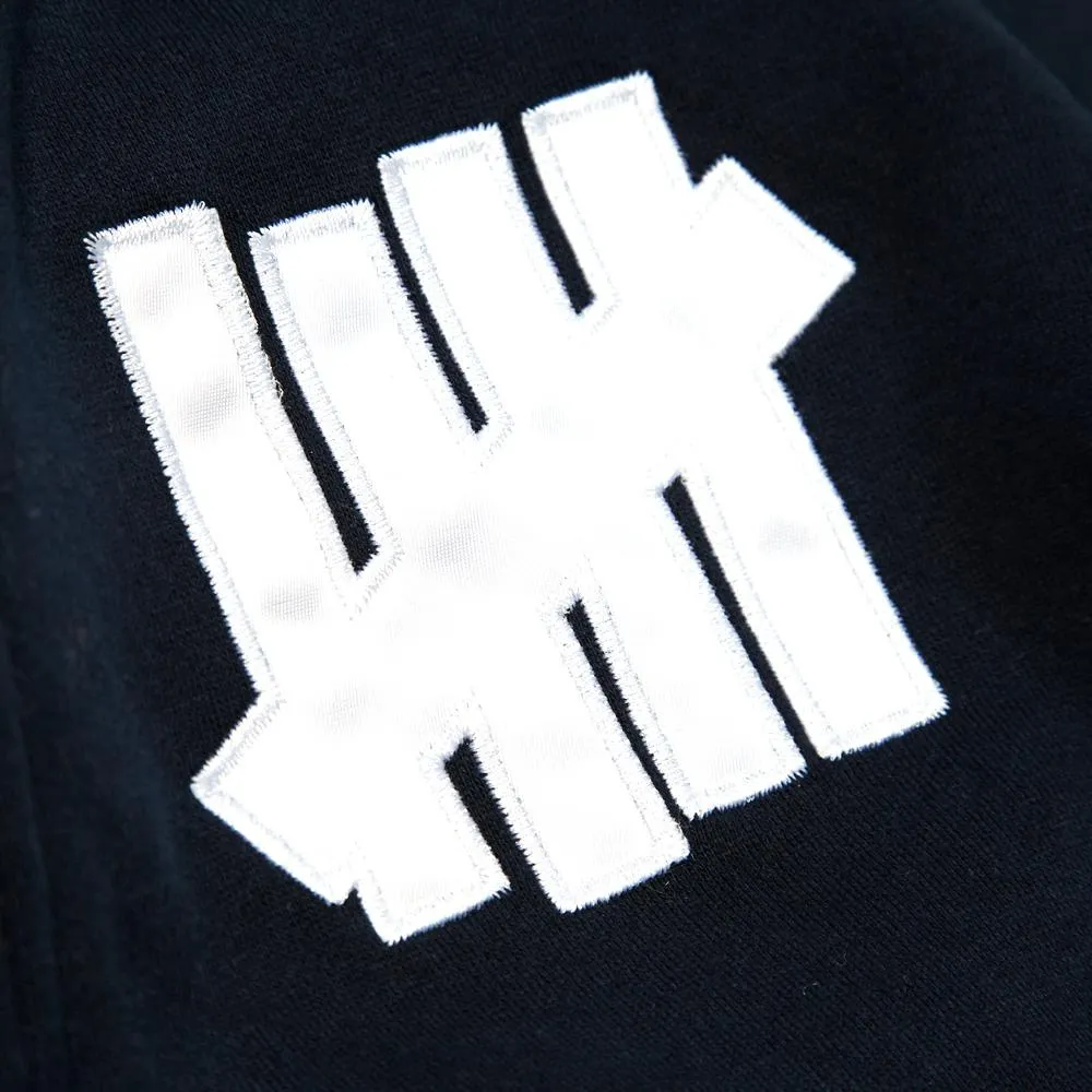 Undefeated 5 Strike Basic Pullover Zip HoodyNavy