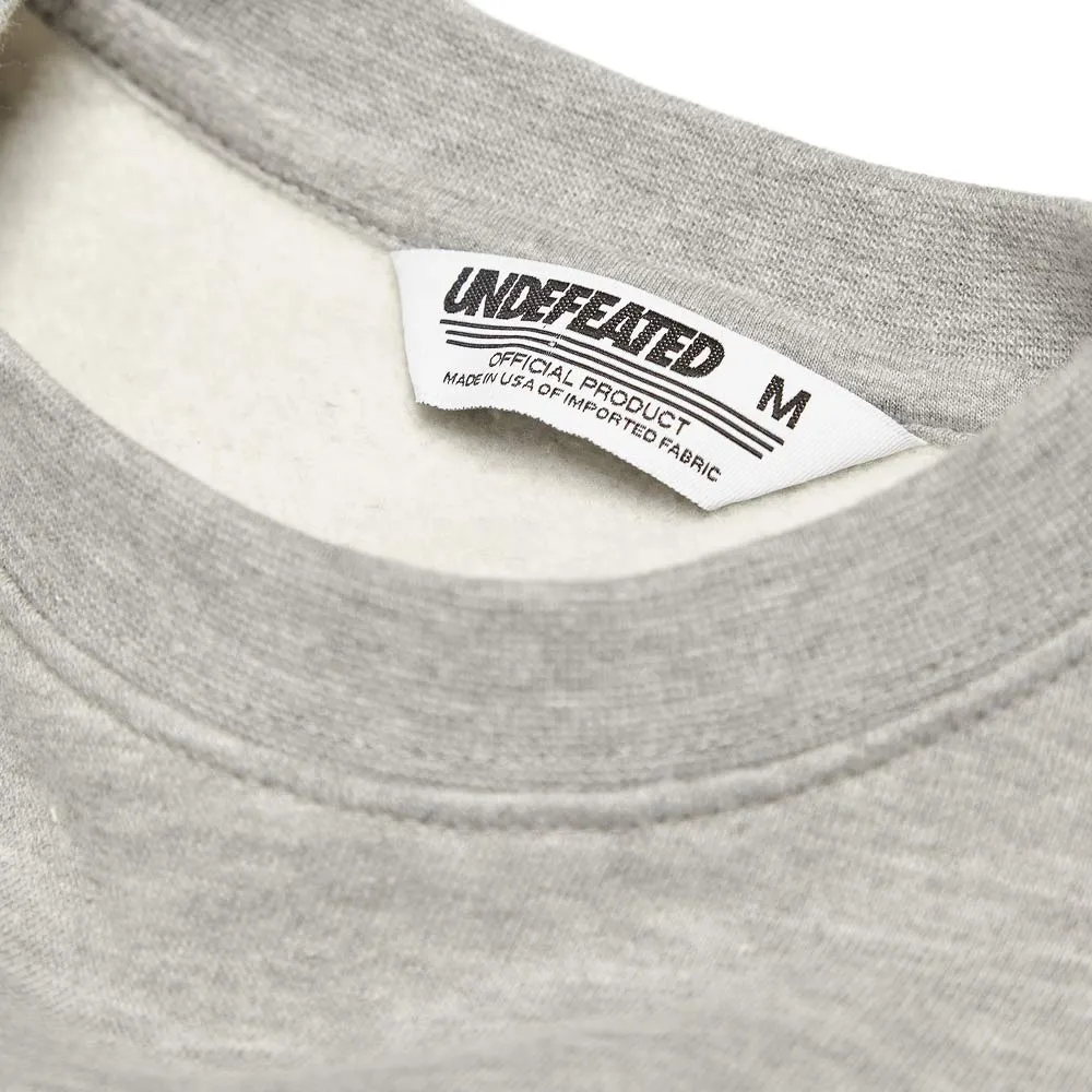 Undefeated Stencil Basic Pullover CrewGrey Heather