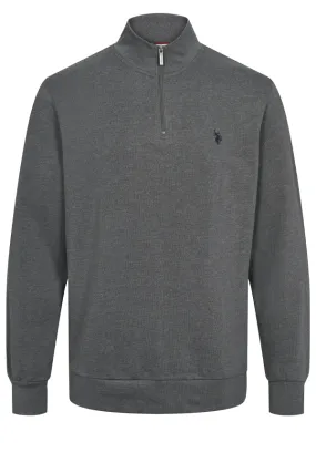 U.S. POLO ASSN. Half-Zip Sweatshirt Faik Dark Grey