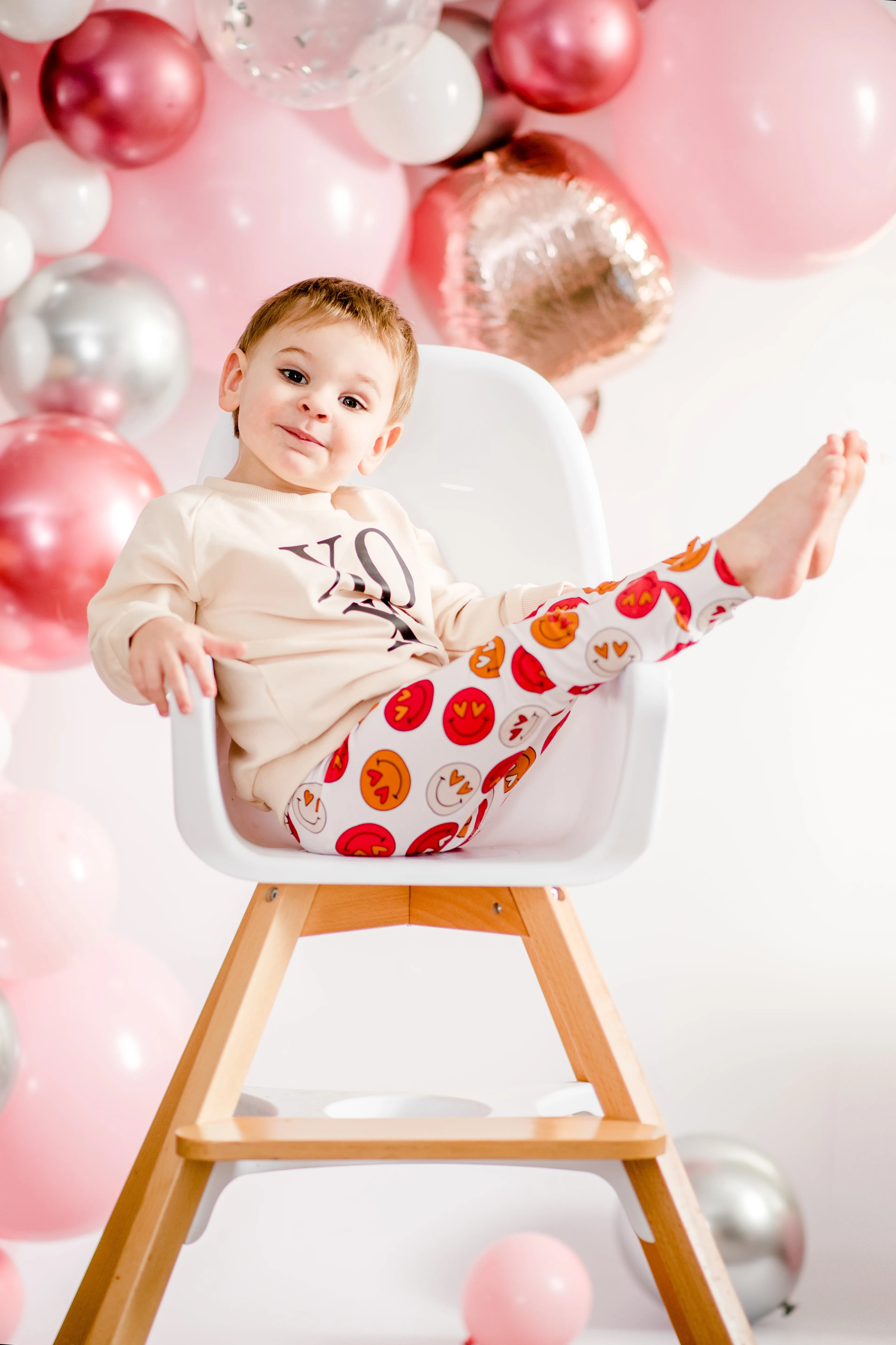 Valentine Smiley Leggings