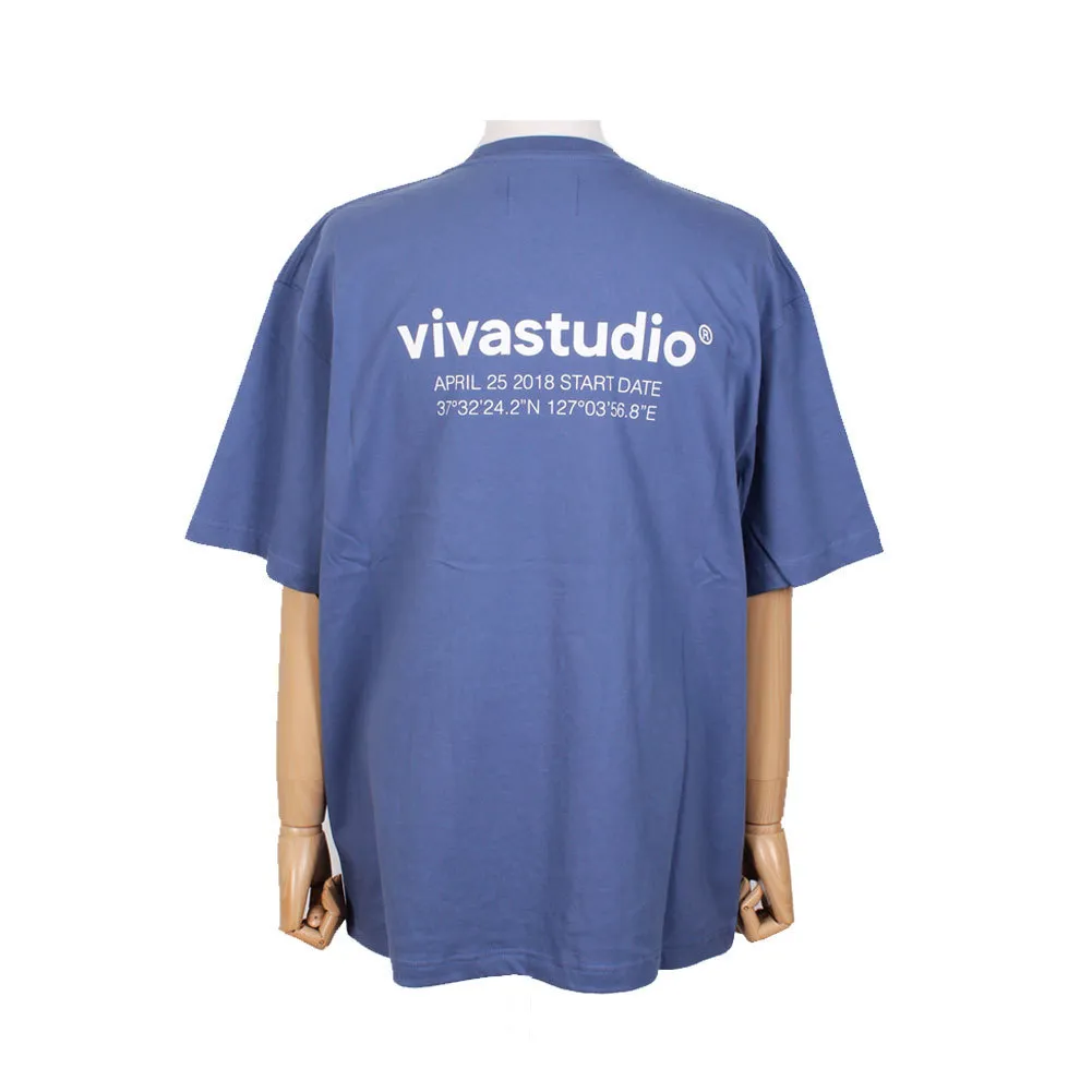 vivastudio  |Crew Neck Unisex Street Style Plain Cotton Short Sleeves