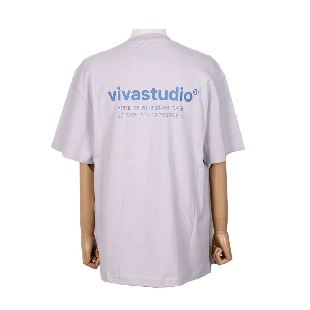 vivastudio  |Crew Neck Unisex Street Style Plain Cotton Short Sleeves