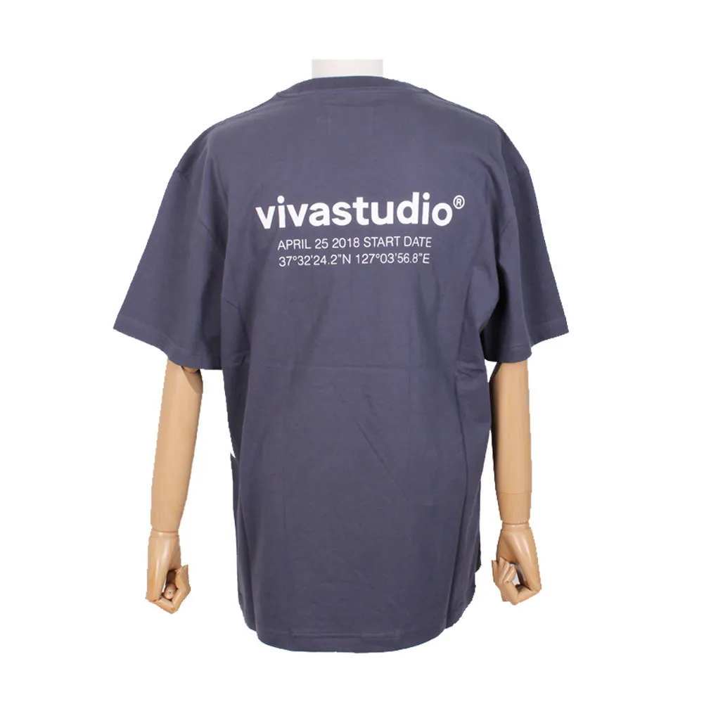 vivastudio  |Crew Neck Unisex Street Style Plain Cotton Short Sleeves