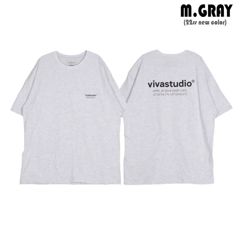 vivastudio  |Crew Neck Unisex Street Style Plain Cotton Short Sleeves