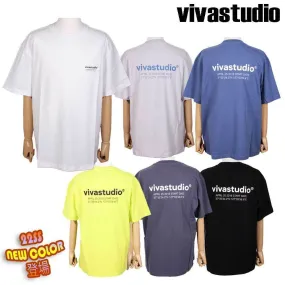 vivastudio  |Crew Neck Unisex Street Style Plain Cotton Short Sleeves