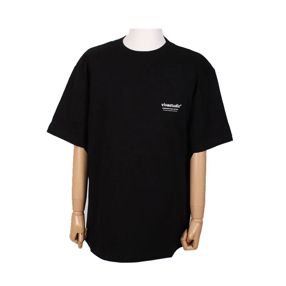 vivastudio  |Crew Neck Unisex Street Style Plain Cotton Short Sleeves