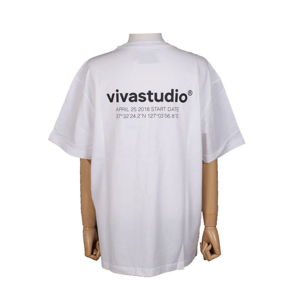 vivastudio  |Crew Neck Unisex Street Style Plain Cotton Short Sleeves