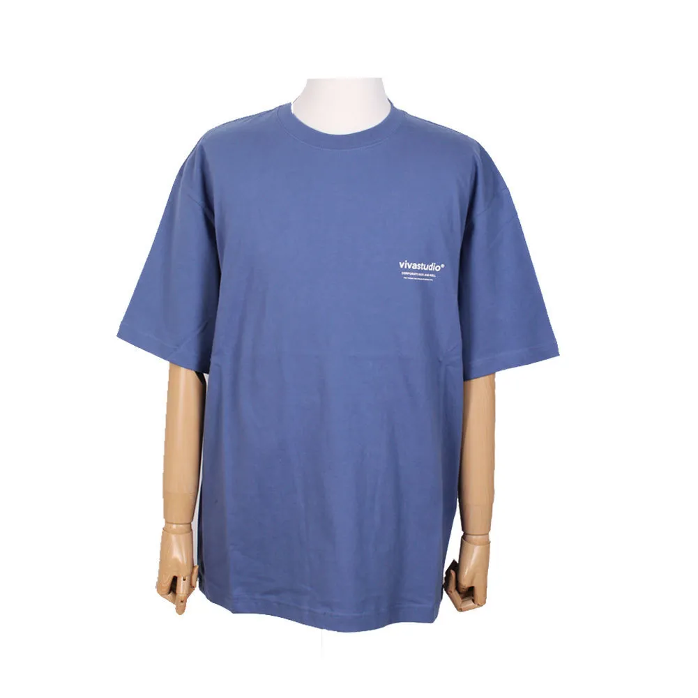 vivastudio  |Crew Neck Unisex Street Style Plain Cotton Short Sleeves