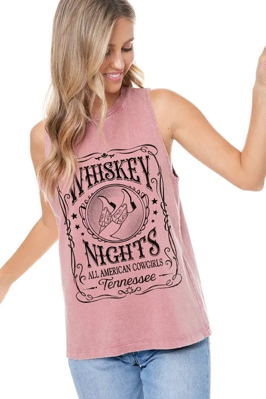 Whiskey Night Tank Top