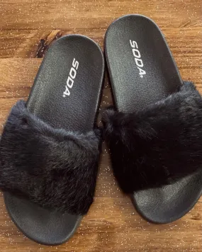 Yoga Black Slides