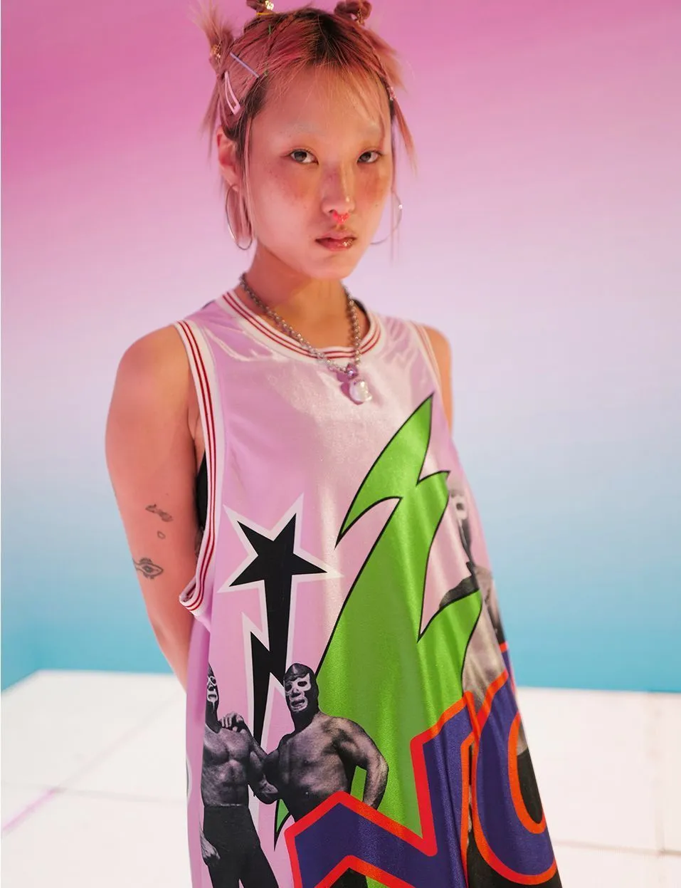 YOUTHBATH  |Unisex Street Style Oversized Logo Tanks