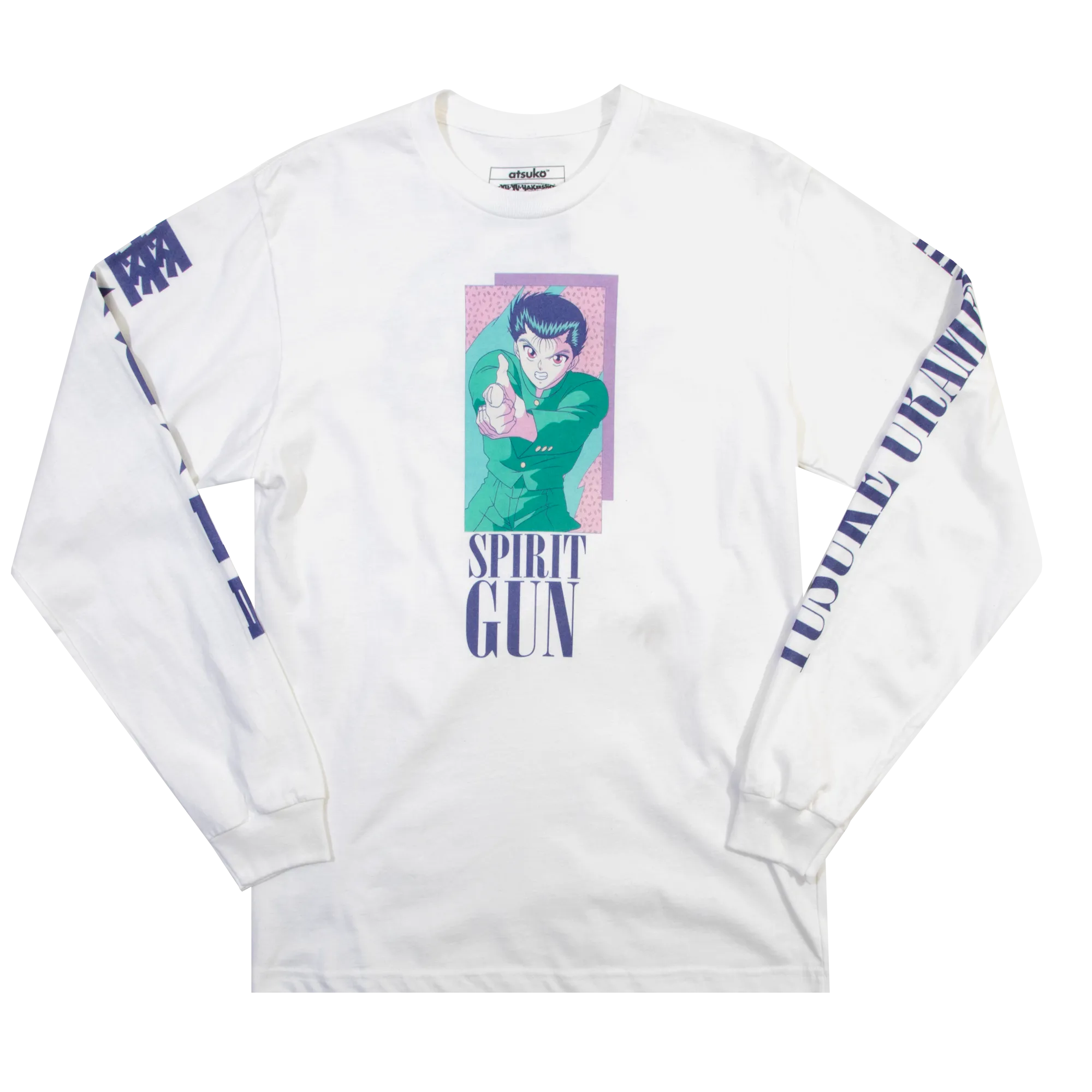 Yu Yu Hakusho Spirit Gun White Long Sleeve