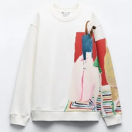 ZARA  |XEVI SOLÁ GIRL SWEATSHIRT