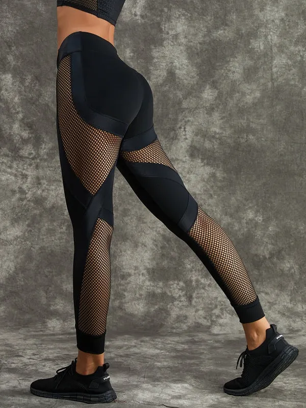 ZASUWA Female Net Style Booty Leggings